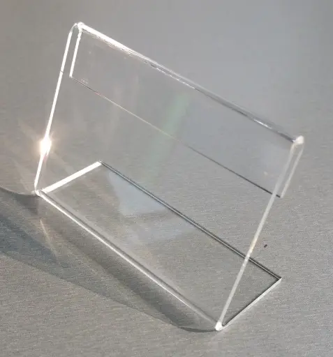[80090006] Label : Acrylic Stand 7.5cm x 19cm (အဝါရောင် label 2ခုထည့် Stand)